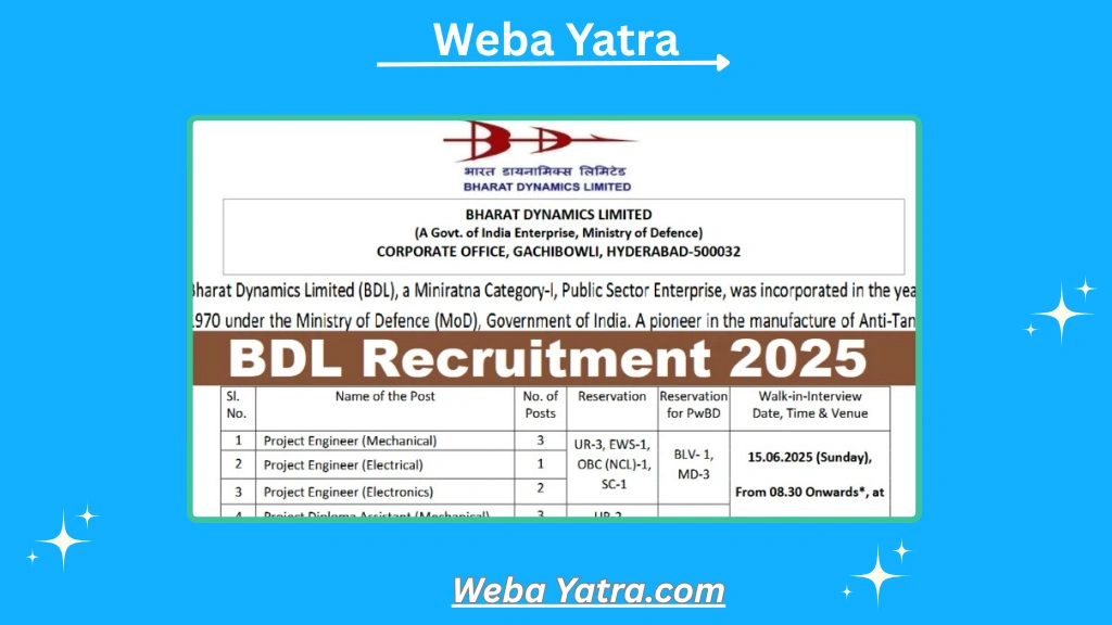 BDL Recruitment 2025