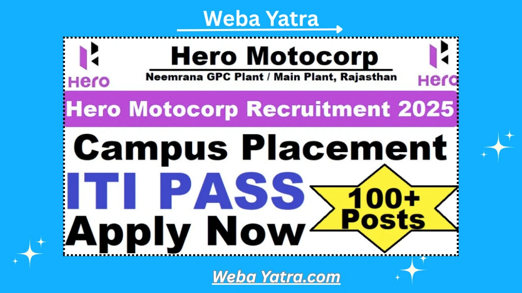 Hero MotoCorp Recruitment 2025
