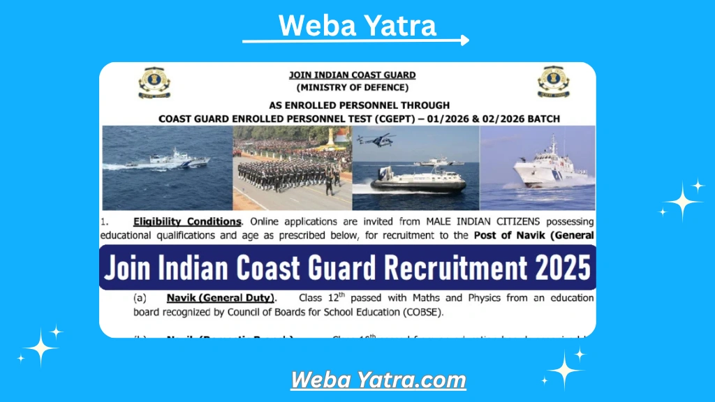 Join Indian Coast Guard Recruitment 2025