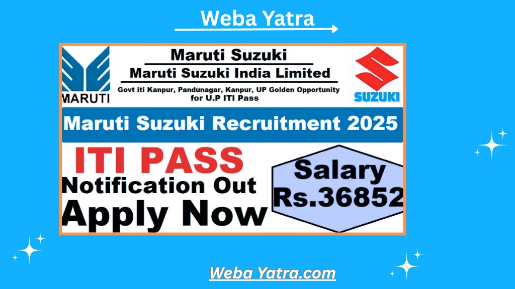 Maruti Suzuki Recruitment 2025
