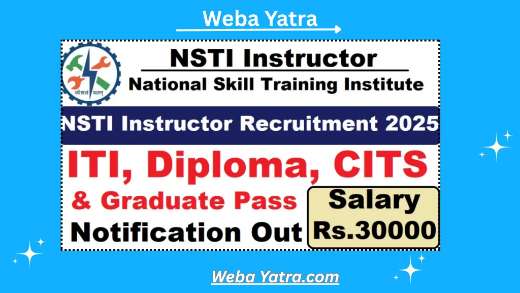 NSTI Instructor Recruitment 2025